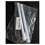 QINGYUN 2 Pack Small Spring Tension Curtain Rod 8 to 12.5 Inch, Thin DIY Tension Rods No Drill for Slim Window Cupboard Closet Sidelights, White