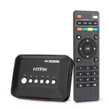 4K@30hz HDMI TV Media Player with HDMI/AV Output, Digital MP4 Player for 14TB HDD/ 512G USB Drive/SD Card/H.265 MP4, with Remote Control for MP3 AVI RMVB MPEG etc