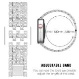 SUPOIX Compatible with Apple Watch Band S11 S10 46mm + Case, Women Jewelry Bling Diamond Replacement Strap and Soft TPU Case for iWatch Series 11/10 (46mm,Silver)