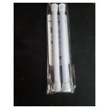 QINGYUN 2 Pack Small Spring Tension Curtain Rod 8 to 12.5 Inch, Thin DIY Tension Rods No Drill for Slim Window Cupboard Closet Sidelights, White