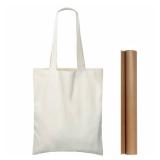 NPBAG 15 Pack 8.2ftft X 10ftft Mini Natural Cotton Tote Bags, Small Lightweight Blank Bulk Cloth Bags with 1pc of PTFE Teflon Sheet - Perfect for Parties Holidays