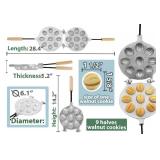 Walnut Cookie Mold (Oreshek) Maker 9 Halves Nuts Big Oreshki Russian Soviet Cookies Pastry