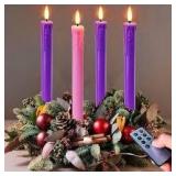 Set of 4 Holiday Candle Lamps