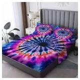 Tie Dye sheet set with pillows cases