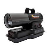 Contractor Series 80,000 BTU Black Forced Air Kerosene/Diesel Outdoor Space Heater with Thermostat - Retail: $209