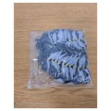 24 Pcs Velvet Christmas Bows for Christmas Decor (Width of 1", 3.5 x 3.5 inch, Grey)