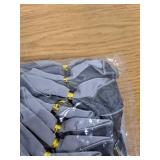 24 Pcs Velvet Christmas Bows for Christmas Decor (Width of 1", 3.5 x 3.5 inch, Grey)