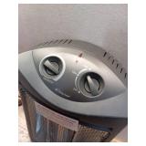 1500-Watt Black Electric Tower Quartz Infrared Space Heater with Thermostat - Retail: $74