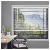 Mini Blinds for Indoor Windows 30"W x 72"H, White Horizontal Vinyl Blinds | Cordless | Easy to Install | Sleek Low-Profile Fit for Doors, Offices, Kitchens & Apartments