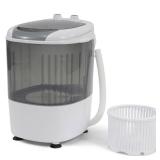 Elevon Mini Spin Dryer Portable Washing Machine, Compact Laundry for Home, Apartment, RV, Gray