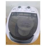 Elevon Mini Spin Dryer Portable Washing Machine, Compact Laundry for Home, Apartment, RV, Gray