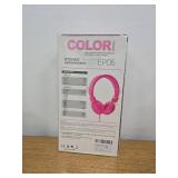 Color EP05 Pink Stereo Headphones