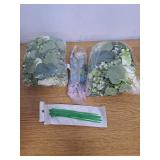 2 Pack of While Floral Arrangements with Butterflies