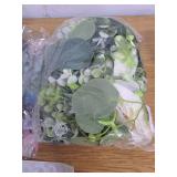 2 Pack of While Floral Arrangements with Butterflies