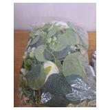 2 Pack of While Floral Arrangements with Butterflies