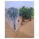 12 Pcs Christmas Norfolk Pine Branches