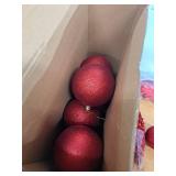 36 Pcs Large Glitter Red Poinsettia Christmas Tree Decorations