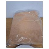 Faux Linen Semi Sheer Extra Wide Room Divider Curtain with Flexible Curtain Track, Light Filtering Privacy Drapes for Window Sliding Glass Door, Living Room Bedroom, Sunset Orange,100"W x 96"L,1 panel