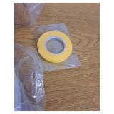 Faux Linen Semi Sheer Extra Wide Room Divider Curtain with Flexible Curtain Track, Light Filtering Privacy Drapes for Window Sliding Glass Door, Living Room Bedroom, Sunset Orange,100"W x 96"L,1 panel