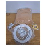 Faux Linen Semi Sheer Extra Wide Room Divider Curtain with Flexible Curtain Track, Light Filtering Privacy Drapes for Window Sliding Glass Door, Living Room Bedroom, Sunset Orange,100"W x 96"L,1 panel