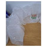 8 Pcs Christmas Wine Glasses 4 Glass Cups 16 oz & 4 Short Stemless Wine Glasses 11oz Glasses