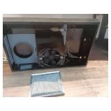 Arno 30 in. 240 CFM Convertible Under Cabinet Range Hood in Black with Lighting and Charcoal Filter - Retail: $89