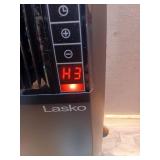 1500-Watt 20 in. Black Electric Console Ceramic Space Heater with Tip-Over Switch, Adjustable Louvers, Timer, Remote - Retail: $90