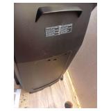 1500-Watt 20 in. Black Electric Console Ceramic Space Heater with Tip-Over Switch, Adjustable Louvers, Timer, Remote - Retail: $90