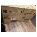 Pack of 12 ,Duncan 10 Lumen Bronze LED Weather Resistant Outdoor Solar Path Light with Plastic Lens - Retail: $60