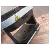 Nutrichef 5.5 Quart Air Fryer | 8-1 Preset Cook Modes | Transparent Fry Bowl -White  (MISSING PARTS)- Retail: $85