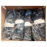 Pack of 4, Channel Faux Fur Throw Black - Threshold- Retail: $180