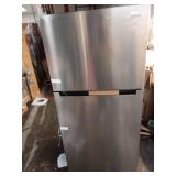 18.1 cu. ft. Top Freezer Refrigerator in Fingerprint Resistant Stainless Steel Look, Garage Ready - Retail: $529