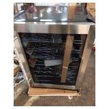 23.4 in. 50 Bottle, 154 Can, Wine and Beverage Cooler with Stainless Steel Door  (Cosmetic Damage)- Retail: $549