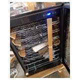 23.4 in. 50 Bottle, 154 Can, Wine and Beverage Cooler with Stainless Steel Door  (Cosmetic Damage)- Retail: $549