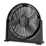 20 in. 3 Speed Air Circulator Floor Fan for Home in Black with Wall Mount Option, Full Range Pivoting Head, Carry Handle