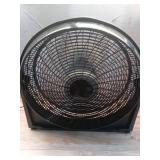20 in. 3 Speed Air Circulator Floor Fan for Home in Black with Wall Mount Option, Full Range Pivoting Head, Carry Handle