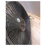 20 in. 3 Speed Air Circulator Floor Fan for Home in Black with Wall Mount Option, Full Range Pivoting Head, Carry Handle