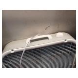 Lasko 20 Energy Efficient Box Fan with 3 Speeds 22 H White (broken fan blade)