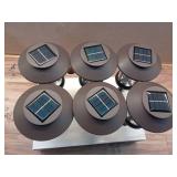 Pack of 12 ,Duncan 10 Lumen Bronze LED Weather Resistant Outdoor Solar Path Light with Plastic Lens - Retail: $60