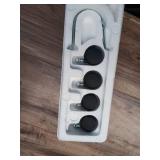 1500-Watt Black Indoor Electric Oil-Filled Radiator Convection Radiant Space Heater with Remote Control for Living Space - Retail: $100