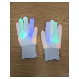LED Light Up Gloves with CR2016 Batteries, 3 Pairs