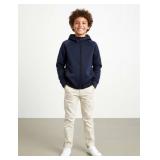 Zip Up Grey Hoodie Jacket, Size 7-8 Youth