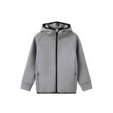 Zip Up Grey Hoodie Jacket, Size 7-8 Youth