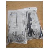 60PCS Reusable Aluminum Foil Sealable Storage Bags, Resealable Vacuum Zipper Pouches for Food, Stand Up Foil Sealable Bags with Label and Zip Lock for Vegetable Fruit Meat (3 Size)