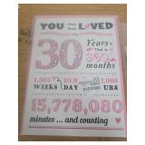 30th Birthday and Floral Decoration Set