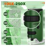 100x-250x Pocket Microscope for Kids