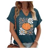 Fall Pumpkin Shirt for Women: Size Medium