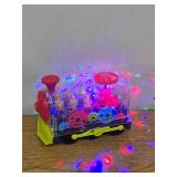 Light Up and Music Playing Mechanical Train Engine Educational Toy