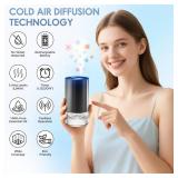 Waterless Essential Oil Diffuser with 100ml of Pure Essential Oil, Mini Scent Air Diffuser with 7 Color Lights, 100ml Large Capacity CarDiffuser, 3 Timers & 3Mist Levelsfor Home, Car, Office