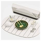 Large Stone Drying Mat (White, 22.8"x15.4")